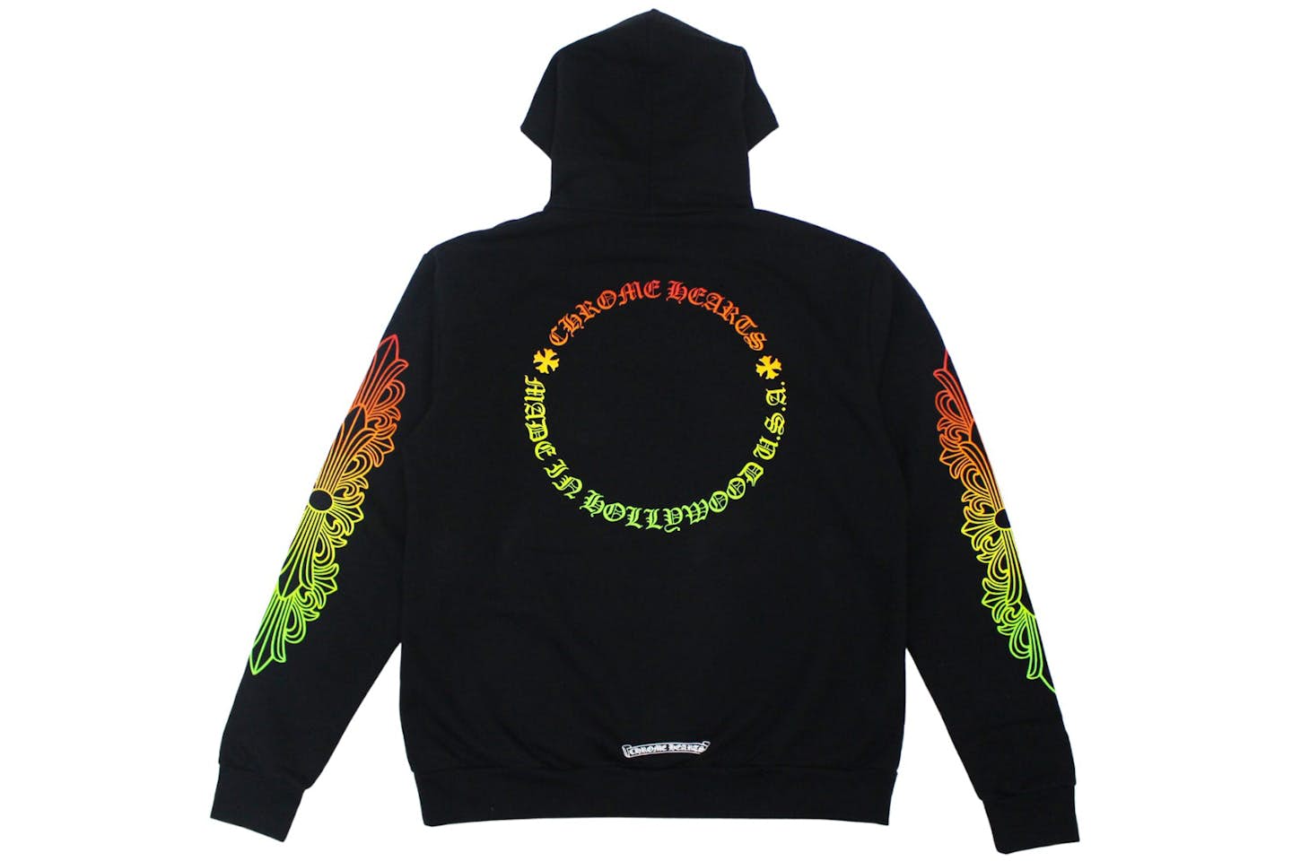 Chrome Hearts Floral Sleeve Gradient Made In Hollywood HOODIE