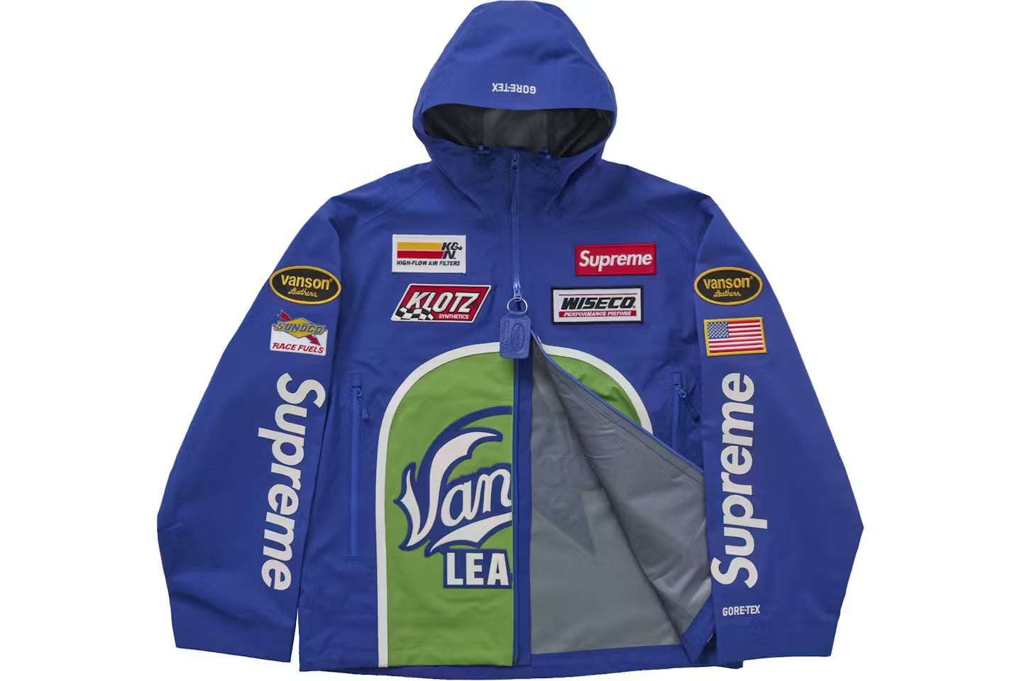 Supreme x Vanson Leathers GORE-TEX Shell Jacket 'Royal'