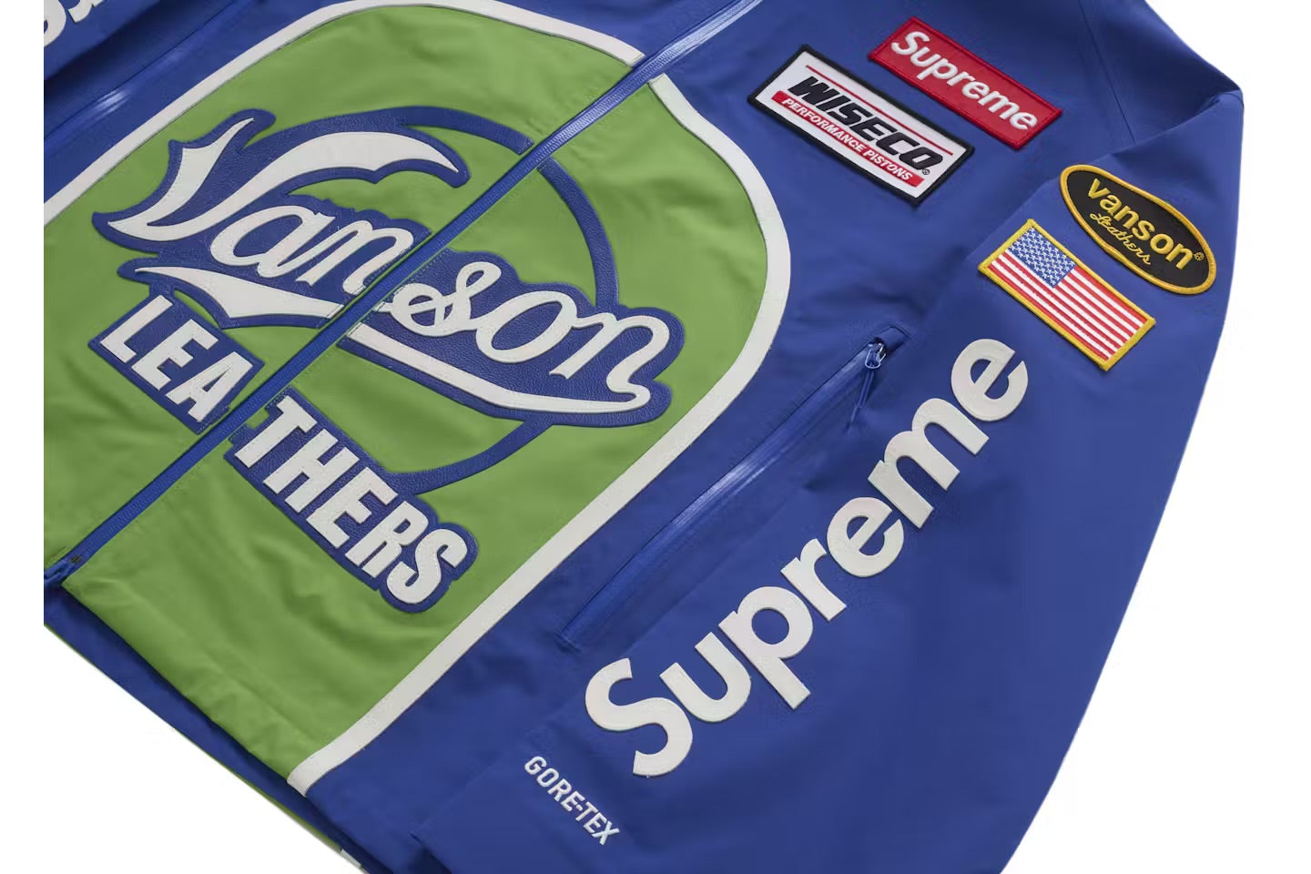 Supreme x Vanson Leathers GORE-TEX Shell Jacket 'Royal'