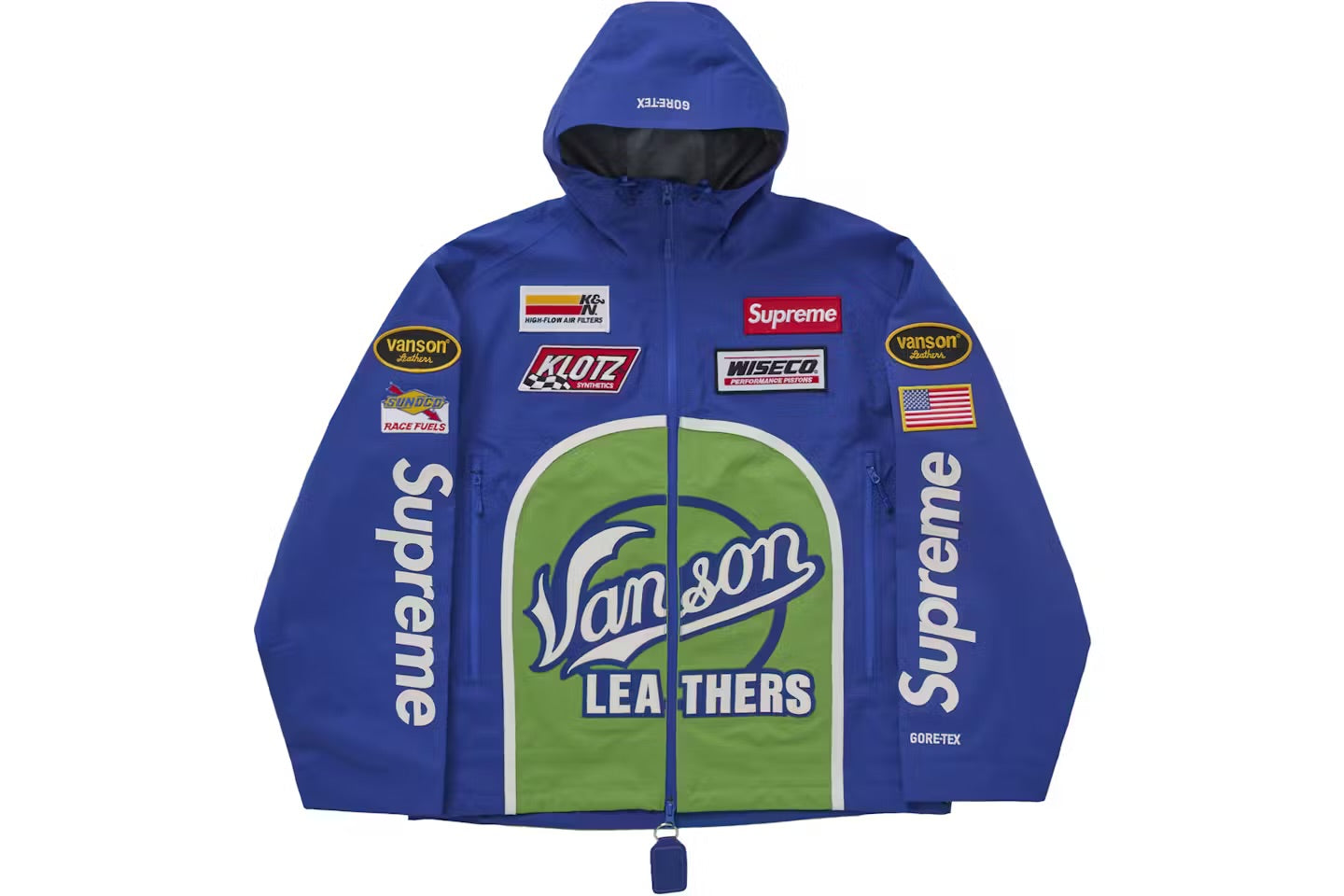 Supreme x Vanson Leathers GORE-TEX Shell Jacket 'Royal'