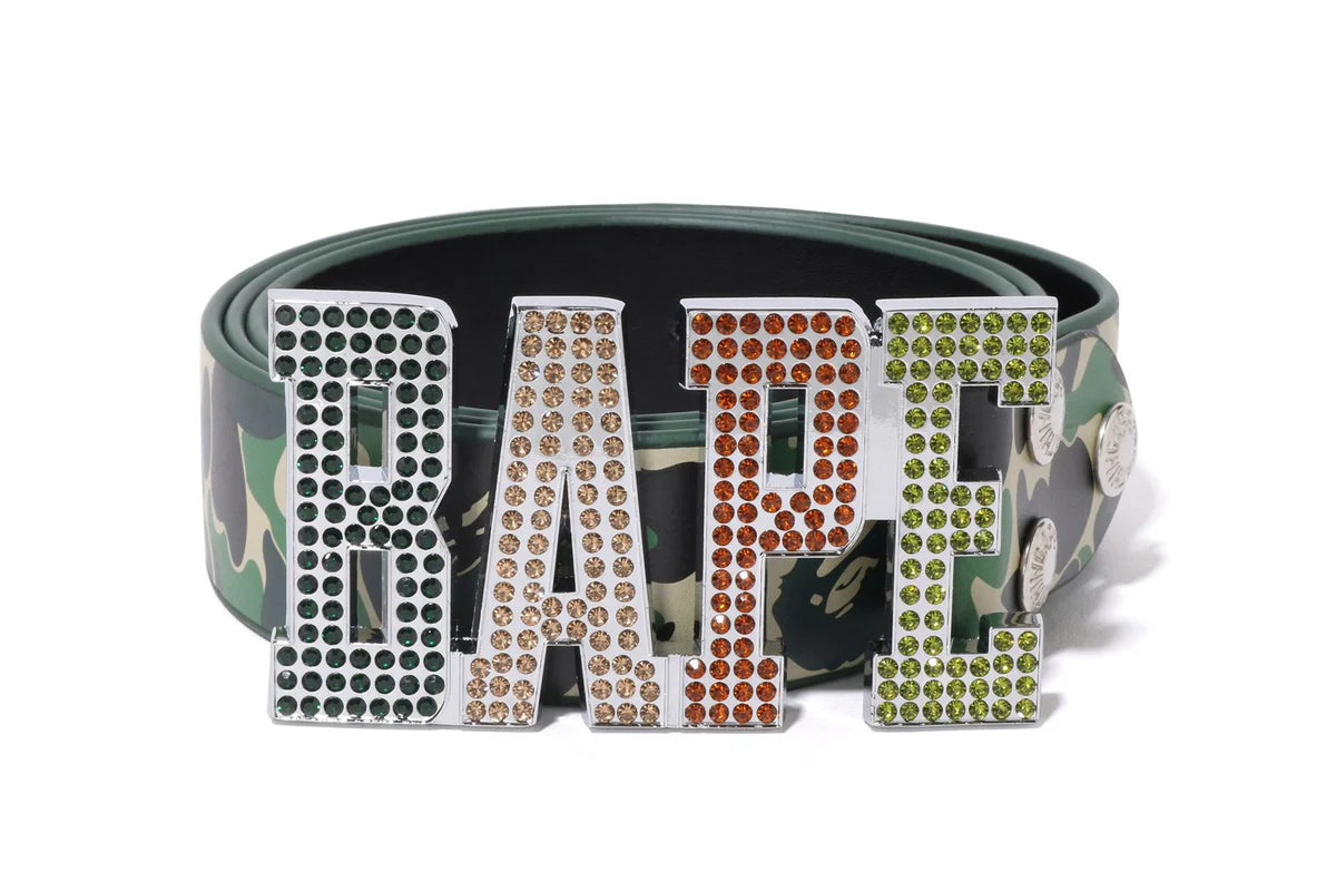 BAPE LEATHER CAMO BELT